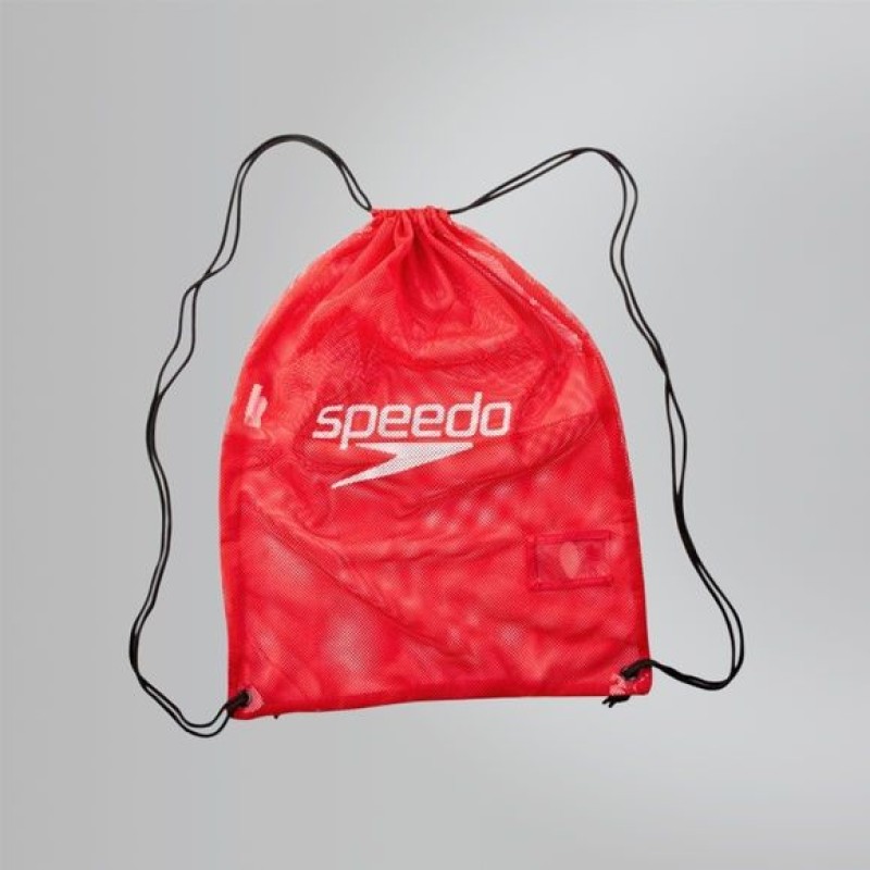 Speedo Τσάντα κολυμβητηρίου δίχτυ mesh bag κόκκινη