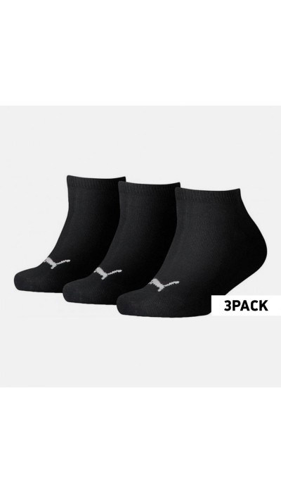Puma Παιδικές|εφηβικές unisex κάλτσες σοσόνια μαύρες 3ζεύγη