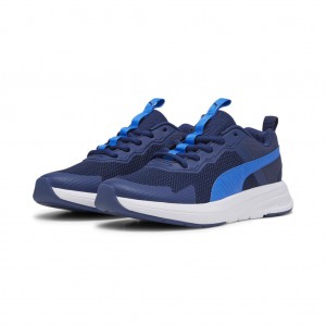 Puma Εφηβικά Αθλητικά Παπούτσια για τρέξιμο Evolve Mesh Jr μπλε
