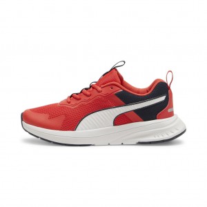 Puma Εφηβικά Αθλητικά Παπούτσια για τρέξιμο Evolve Mesh Jr κόκκινα