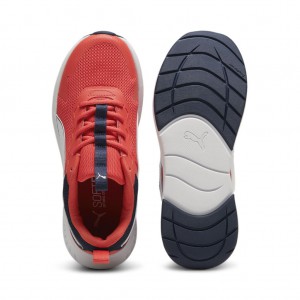 Puma Εφηβικά Αθλητικά Παπούτσια για τρέξιμο Evolve Mesh Jr κόκκινα