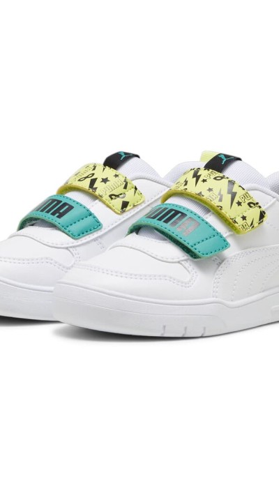 Puma Παιδικά Αθλητικά Παπούτσια Sneakers Multiflex Masked hero Ps άσπρα