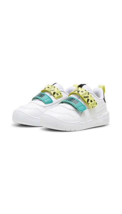 Puma Παιδικά Αθλητικά Παπούτσια Sneakers Multiflex Masked hero Inf άσπρα