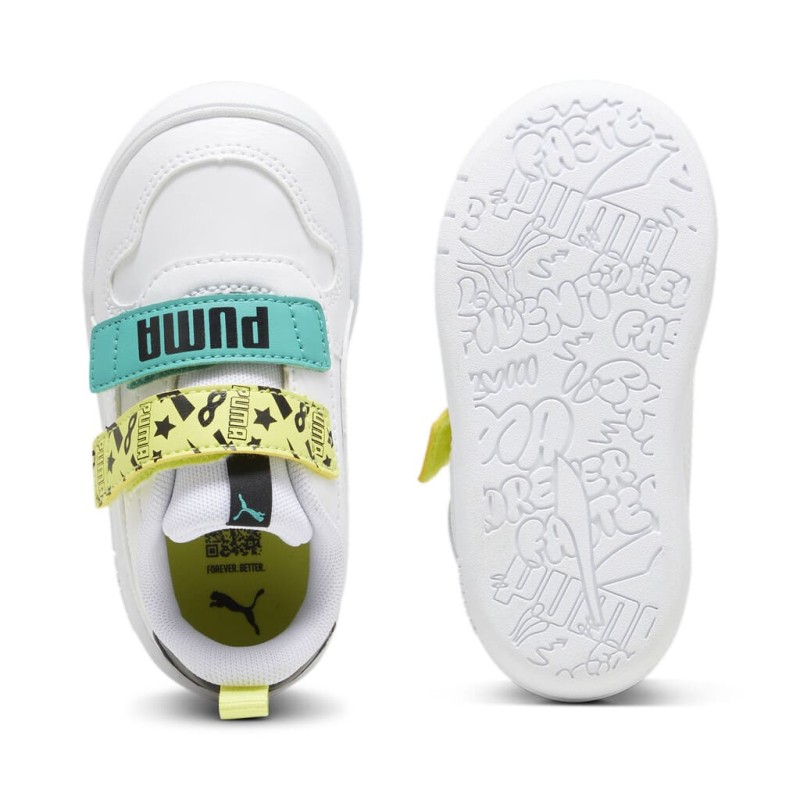 Puma Παιδικά Αθλητικά Παπούτσια Sneakers Multiflex Masked hero Inf άσπρα