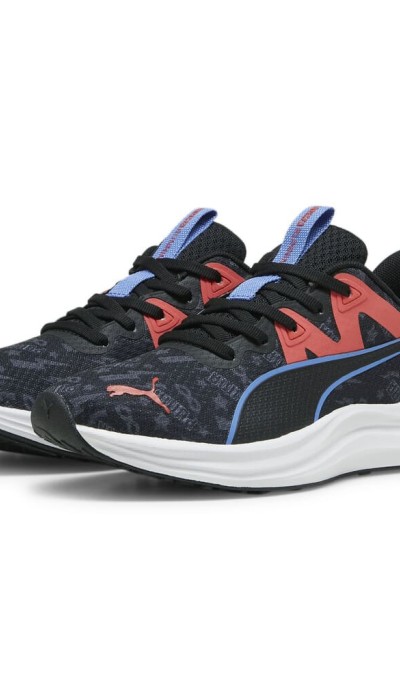 Puma Εφηβικά αθλητικά παπούτσια για τρέξιμο Reflect lite hero μαύρα