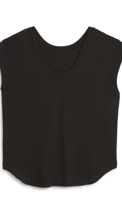 Puma Γυναικεία αμάνικη μπλούζα studio μαύρο