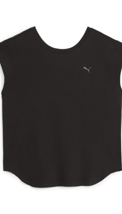 Puma Γυναικεία αμάνικη μπλούζα studio μαύρο