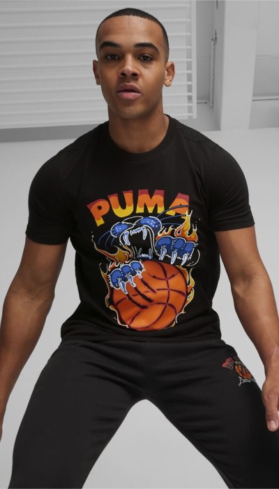 Puma Ανδρική κοντομάνικη μπλούζα TSA Tee 6 μαύρη