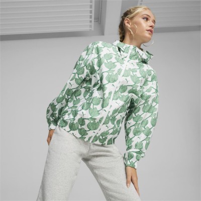 Puma Γυναικείο Αντιανεμικό Μπουφάν Blossom άσπρο