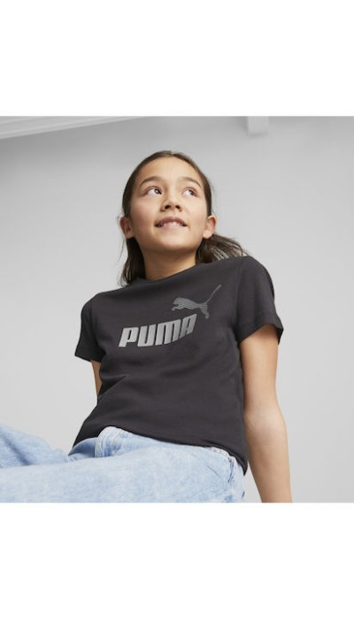 Puma Παιδική κοντομάνικη μπλούζα για κορίτσι Mermaid μαύρη