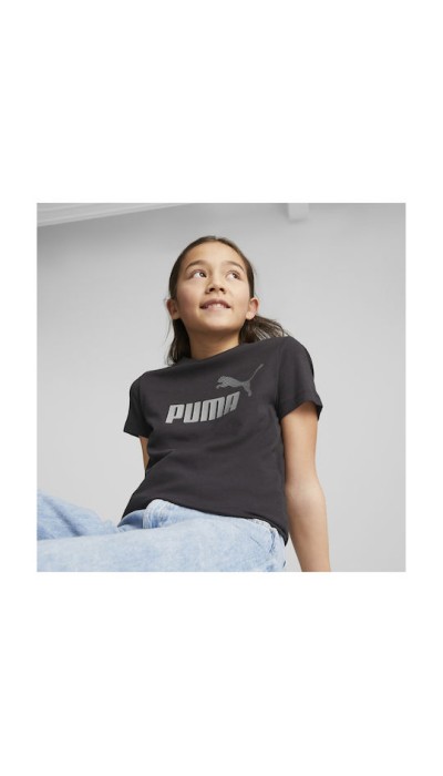 Puma Παιδική κοντομάνικη μπλούζα για κορίτσι Mermaid μαύρη