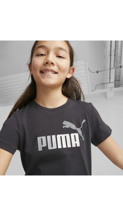 Puma Παιδική κοντομάνικη μπλούζα για κορίτσι Mermaid μαύρη