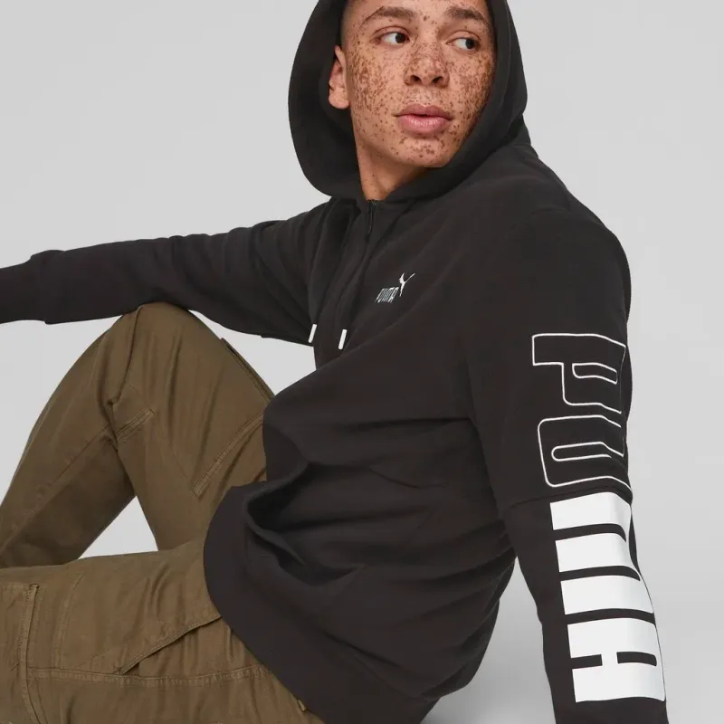 Puma Ανδρική ζακέτα Power Winterized Full-Zip μαύρη Puma Ανδρική ζακέτα Power Winterized Full-Zip μαύρη