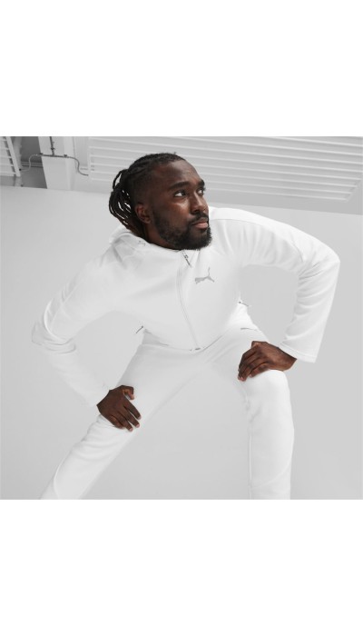 Puma Ανδρική ζακέτα Evostripr DRYcell άσπρη