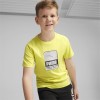 Puma Παιδική κοντομάνικη μπλούζα για αγόρι Active Sport κίτρινη