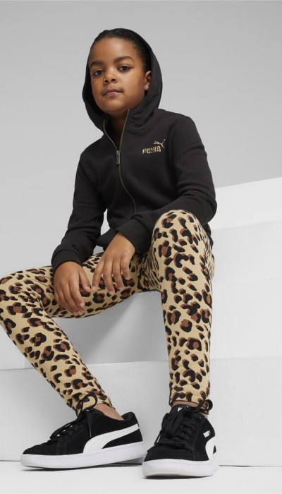 Puma Παιδική Ζακέτα Ess Animal μαύρη