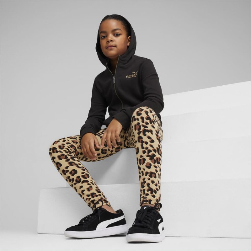 Puma Παιδική Ζακέτα Ess Animal μαύρη Puma Παιδική Ζακέτα Ess Animal μαύρη