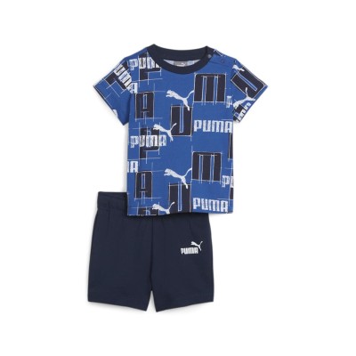 Puma Μπεμπέ σετ μπλούζα και σορτς Mini Cats μπλε