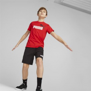 Puma Παιδικό σετ για αγόρι μπλούζα και βερμούδα κόκκινο