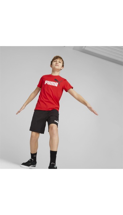 Puma Παιδικό σετ για αγόρι μπλούζα και βερμούδα κόκκινο