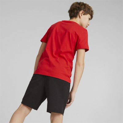 Puma Παιδικό σετ για αγόρι μπλούζα και βερμούδα κόκκινο