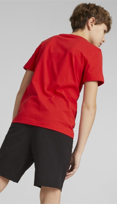 Puma Παιδικό σετ για αγόρι μπλούζα και βερμούδα κόκκινο