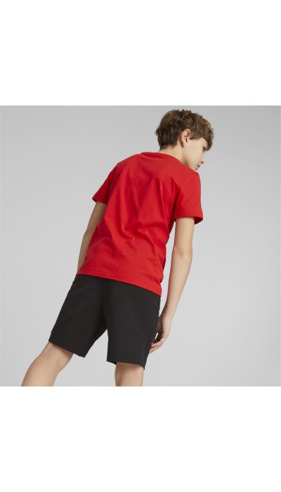Puma Παιδικό σετ για αγόρι μπλούζα και βερμούδα κόκκινο