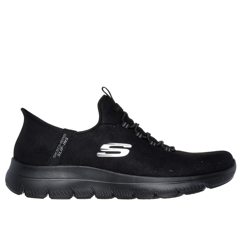 Skechers Γυναικεία Δερμάτινα Αθλητικά παπούτσια Summits Slip-Ins μαύρο Skechers Γυναικεία Δερμάτινα Αθλητικά παπούτσια Summits Slip-Ins μαύρο
