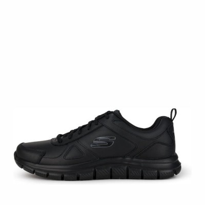 Skechers Ανδρικά Αθλητικά Παπούτσια Δερμάτινα Μαύρα 