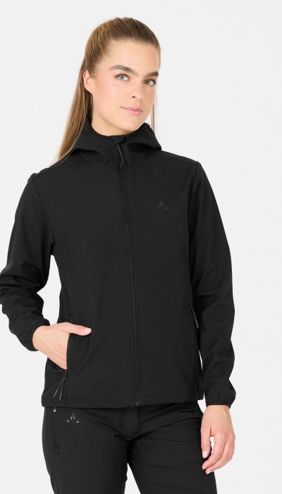 Whistler Γυναικείο Μπουφάν Softshell με Κουκούλα Μαύρο