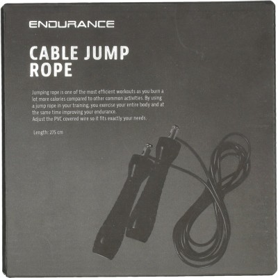 Endurance Σχοινάκι γυμναστικής Cable rope μαύρο