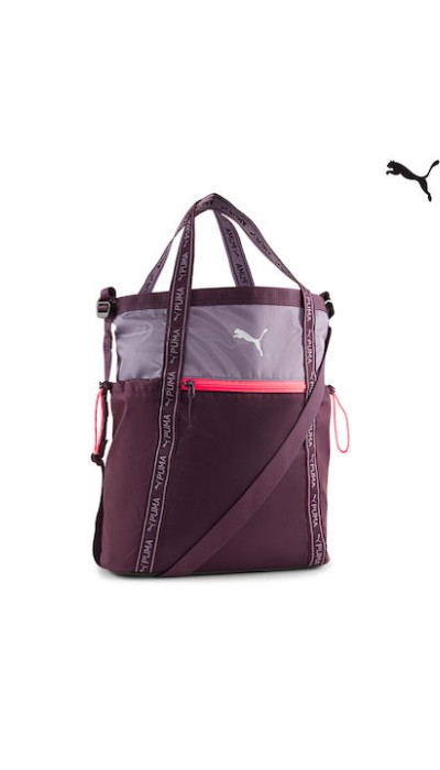 Puma Γυναικεία Τσάντα Ώμου ESS+ Tote bag Μωβ
