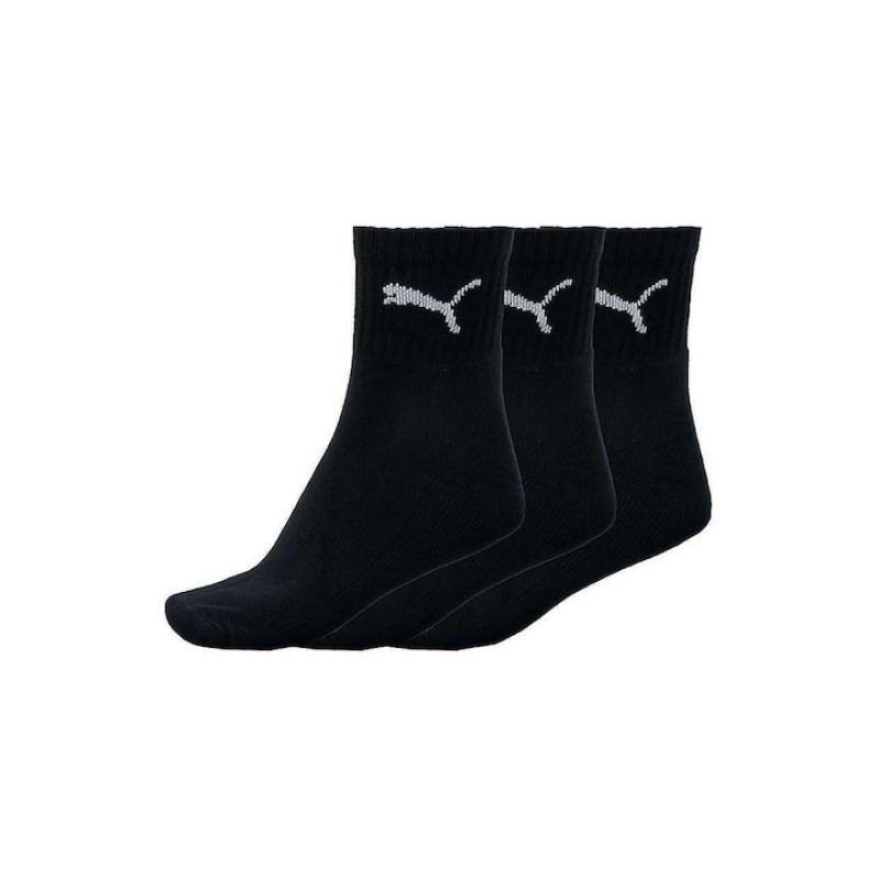 Puma Unisex Κάλτσες Mid Crew 3 Ζεύγη Μαύρο Puma Unisex Κάλτσες Mid Crew 3 Ζεύγη Μαύρο