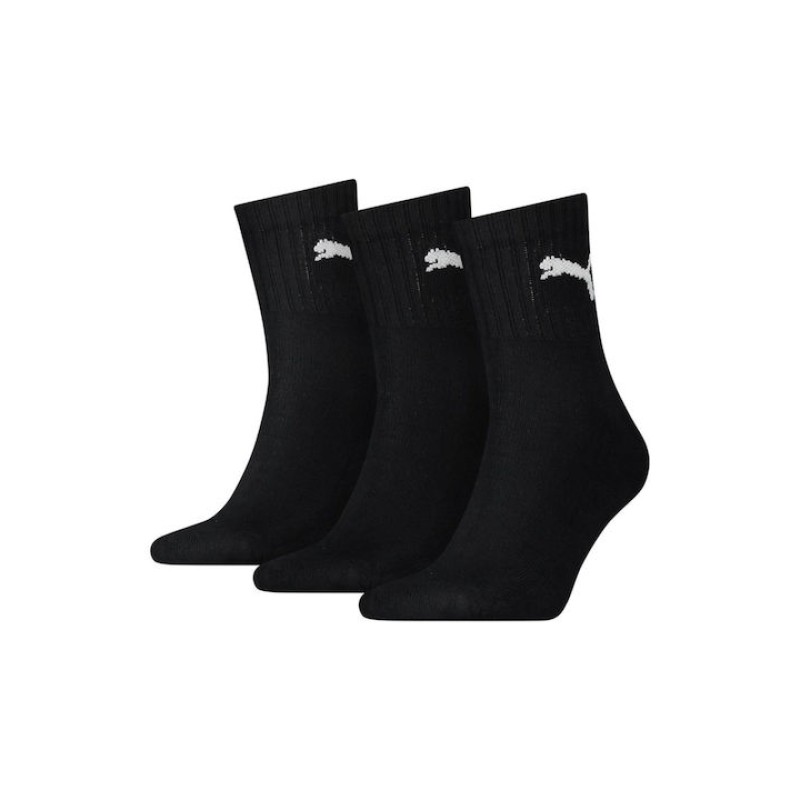 Puma Unisex Κάλτσες Mid Crew 3 Ζεύγη Μαύρο Puma Unisex Κάλτσες Mid Crew 3 Ζεύγη Μαύρο