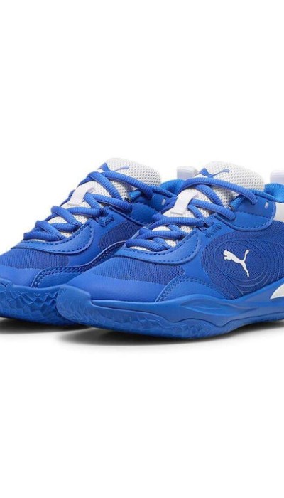 Puma Παιδικά Αθλητικά Παπούτσια Μπάσκετ Playmaker Pro Μπλε