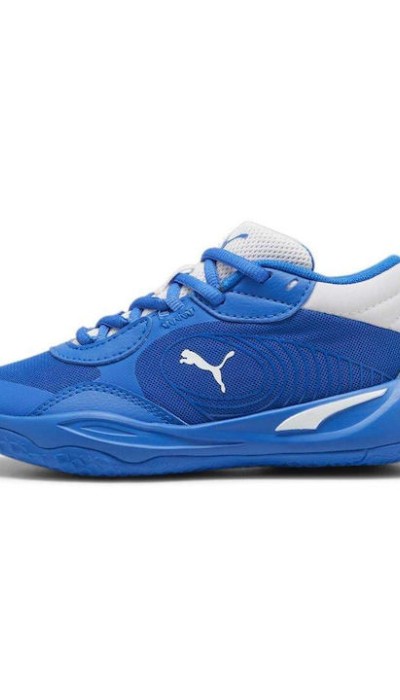 Puma Παιδικά Αθλητικά Παπούτσια Μπάσκετ Playmaker Pro Μπλε