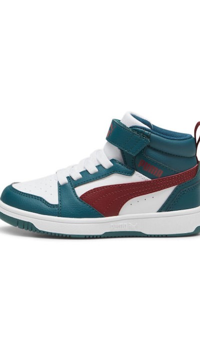 Puma Παιδικά Αθλητικά Μποτάκια Με Αυτοκόλλητο Rebound Πολύχρωμα