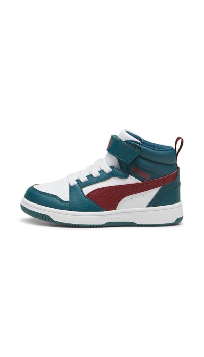 Puma Παιδικά Αθλητικά Μποτάκια Με Αυτοκόλλητο Rebound Πολύχρωμα