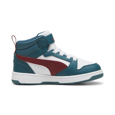Puma Παιδικά Αθλητικά Μποτάκια Με Αυτοκόλλητο Rebound Πολύχρωμα