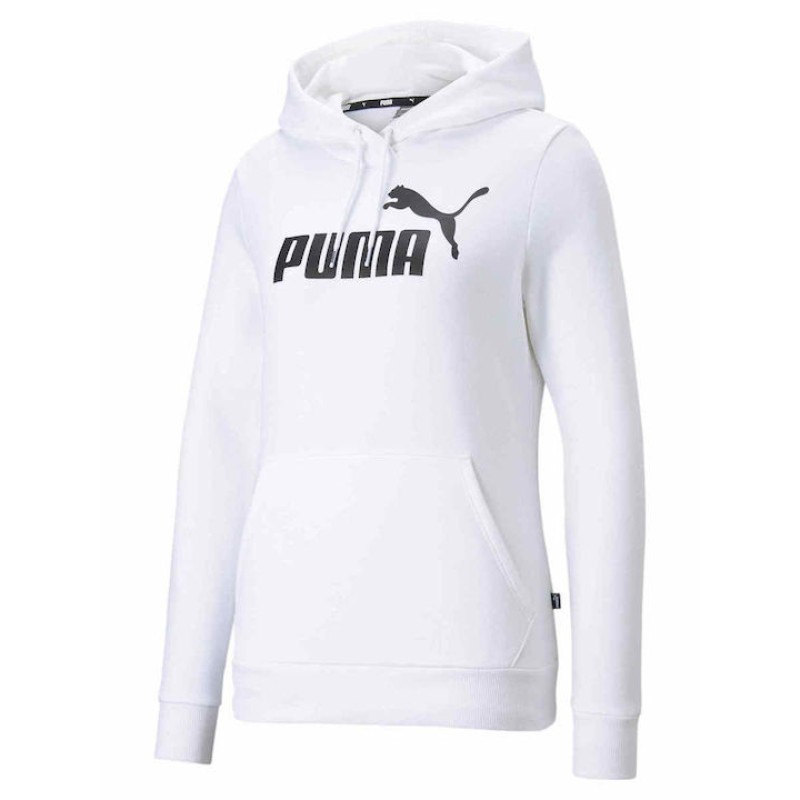 Puma Γυναικεία Μπλούζα Φούτερ με Κουκούλα Άσπρη Puma Γυναικεία Μπλούζα Φούτερ με Κουκούλα Άσπρη