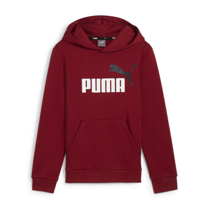 Puma Παιδική Μπλούζα Φούτερ με Κουκούλα Μπορντώ Puma Παιδική Μπλούζα Φούτερ με Κουκούλα Μπορντώ