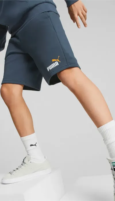 Puma Παιδική βερμούδα βαμβακερη για αγόρι μπλε