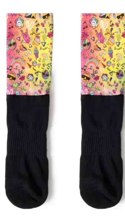 Vasiliki Rainbow Κάλτσες Performance με print