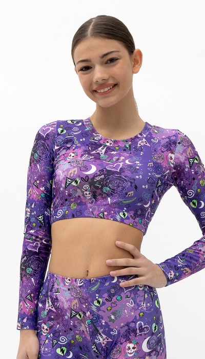 Vasiliki Das Μακρυμάνικο crop top 