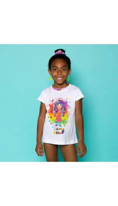 Vasiliki Rainbow Παιδική κοντομάνικη μπλούζα