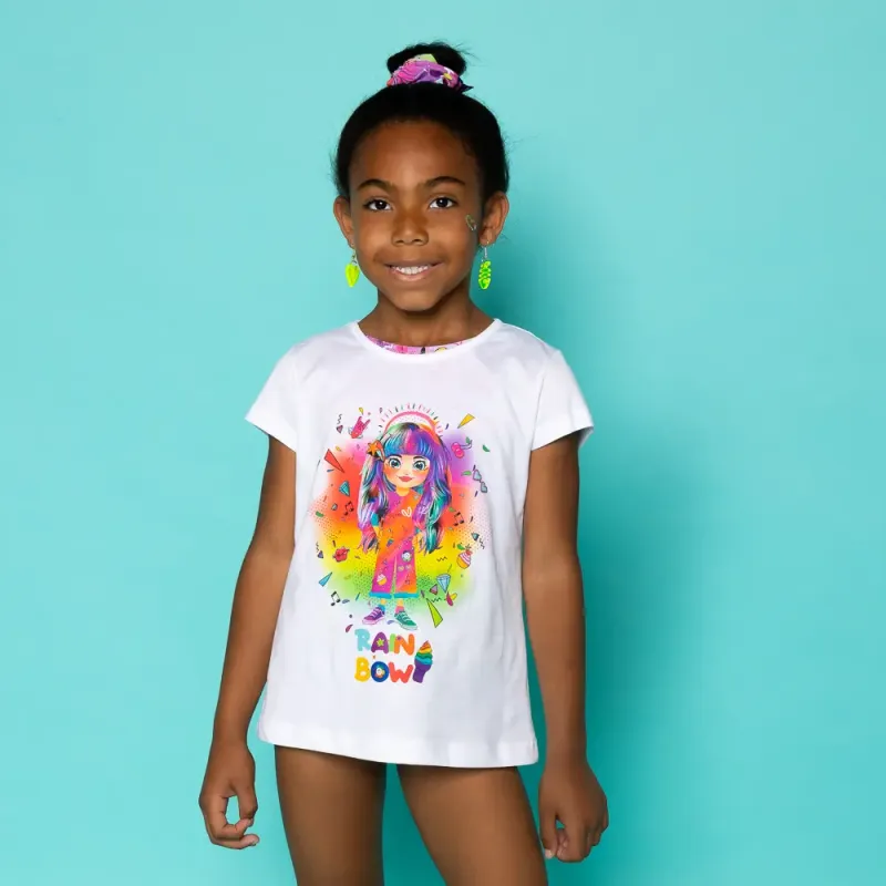 Vasiliki Rainbow Παιδική κοντομάνικη μπλούζα Vasiliki Rainbow Παιδική κοντομάνικη μπλούζα