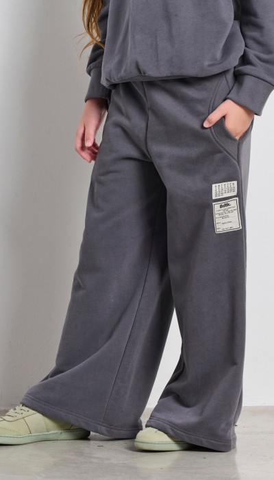 BodyTalk Παιδική παντελόνα φαρδυά "Fuzzy MiniMe" γκρι