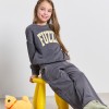 BodyTalk Παιδική παντελόνα φαρδυά "Fuzzy MiniMe" γκρι BodyTalk Παιδική παντελόνα φαρδυά "Fuzzy MiniMe" γκρι