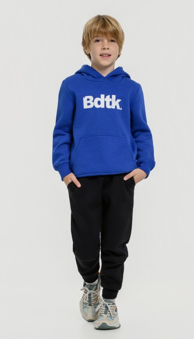 BodyTalk Παιδικό παντελόνι φούτερ με λάστιχο μαύρη