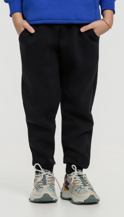 BodyTalk Παιδικό παντελόνι φούτερ με λάστιχο μαύρη
